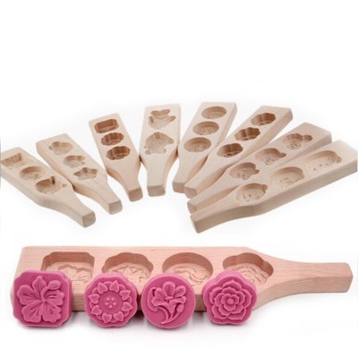 2019 new Wooden moon cake mould Moon Cake Wood Mould cake decoration