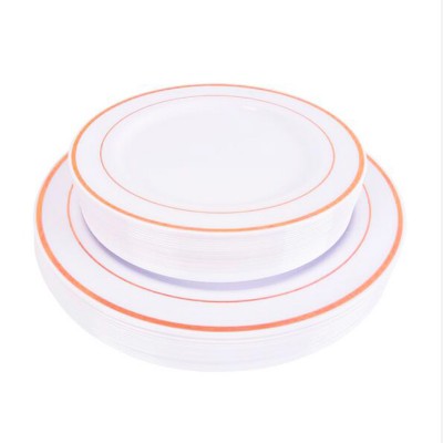 2019 New style food grade plastic disposable party decoration Baby shower decoration plastic plates set