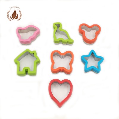 2019  Square shape PP plastic pastry sandwich cookie cutter set