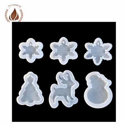 Christmas tree Christmas sleigh Silicone cake mould cake decorating tools